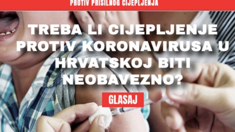 Anketa: Hrvati ne žele obavezno cijepljenje