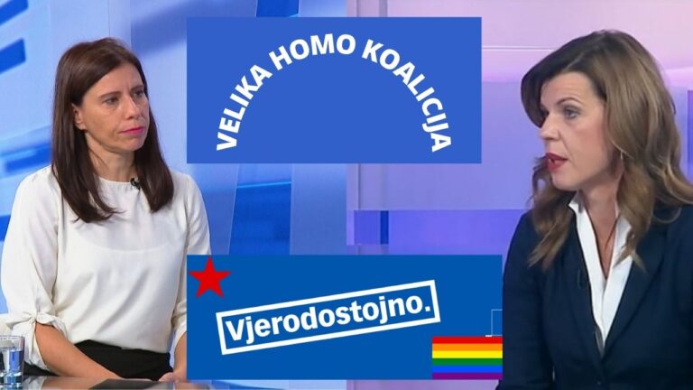VELIKA HOMO-KOALICIJA Biljana i Kata partizanka: Pohvala za HDZ-ovu homo-agendu