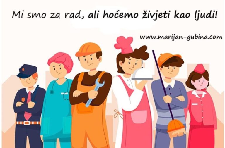 M. Gubina: „Mi smo za rad, ali hoćemo živjeti kao ljudi“