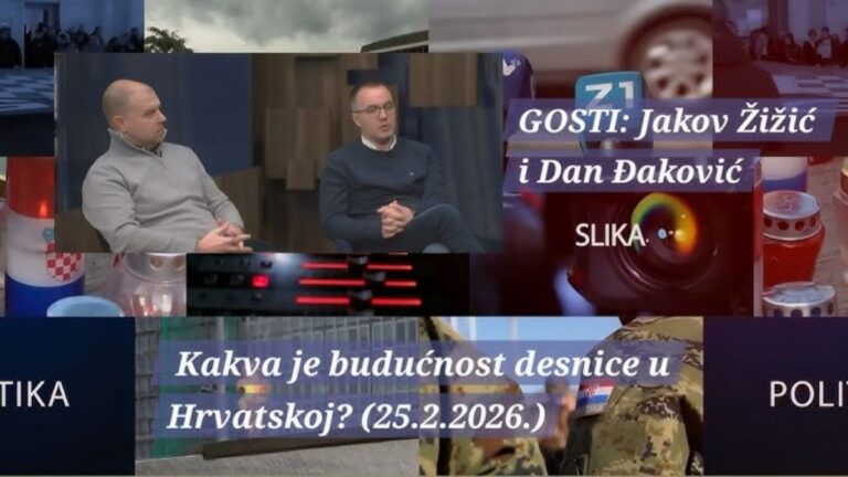 Žižić i Đaković u „Ton, slika, politika“: Ima li desnica budućnost u Hrvatskoj?
