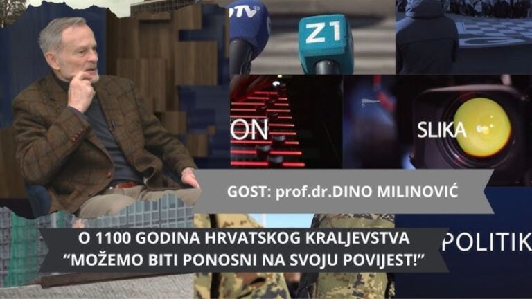 Prof. dr. Dino Milinović u emisiji „Ton, slika, politika“: izložba „U početku bijaše kraljevstvo“ kao priča o 1100 godina državnosti, pamćenja i identiteta