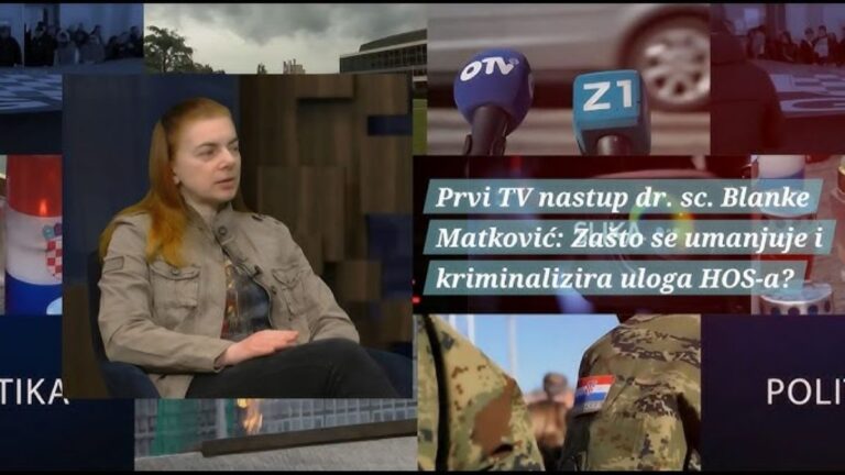 Blanka Matković u „Tonu, slici, politici“ o Jasenovcu, križarima i istraživanju komunističkih zločina