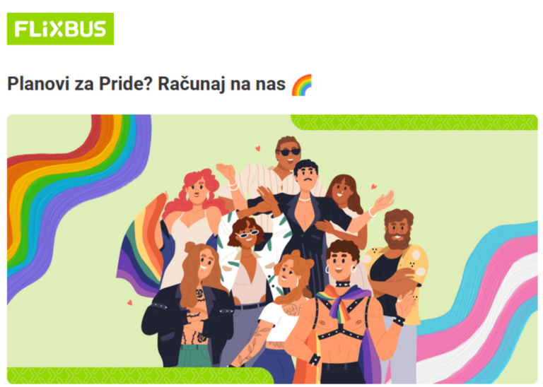 Skandalozno: FlixBus promovira sodomitsku ideologiju – „Planovi za Pride? Računaj na nas“